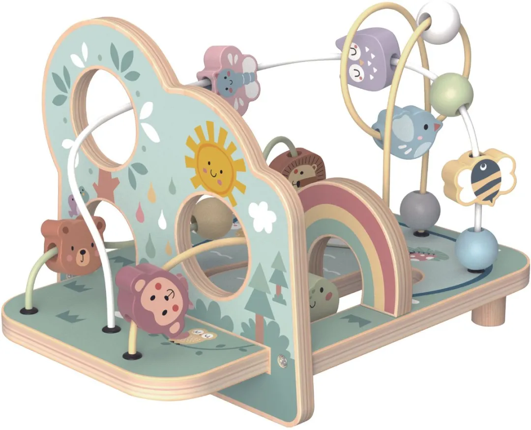 Tooky Toy Houten Kralenspiraal Multicolor