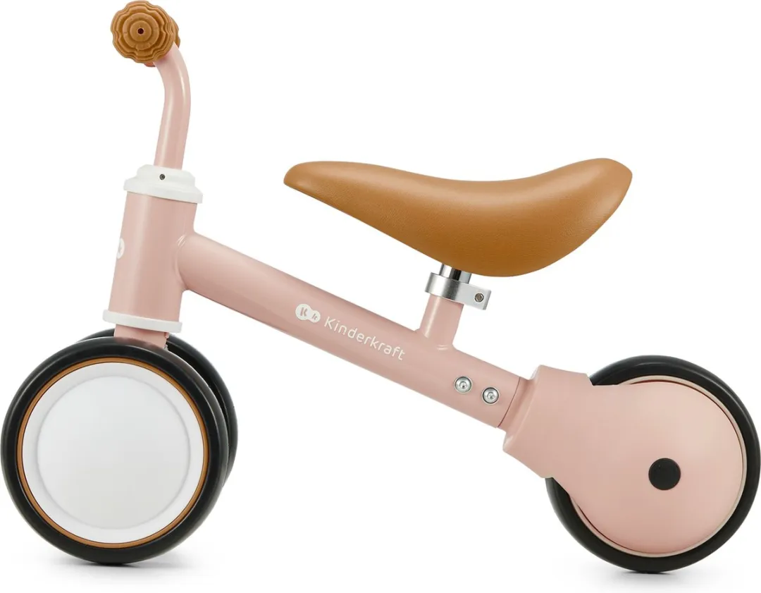 KinderKraft Cutie Driewieler Loopfiets 15" - 1,8 kg - Lichtroze