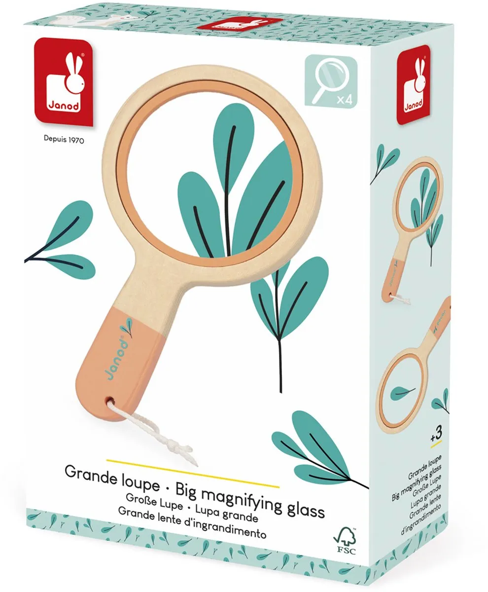 Janod Happy Garden Vergrootglas - Meerkleurig
