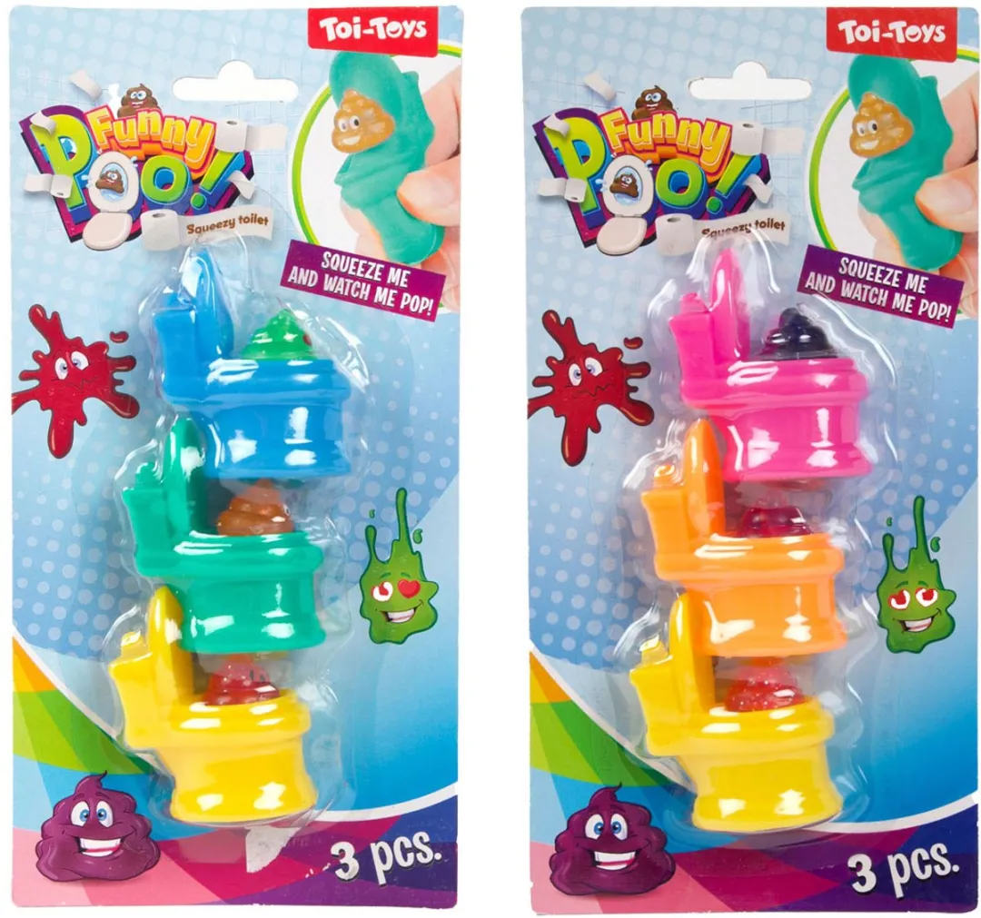 Toi-Toys Funny Poo Knijptoiletten