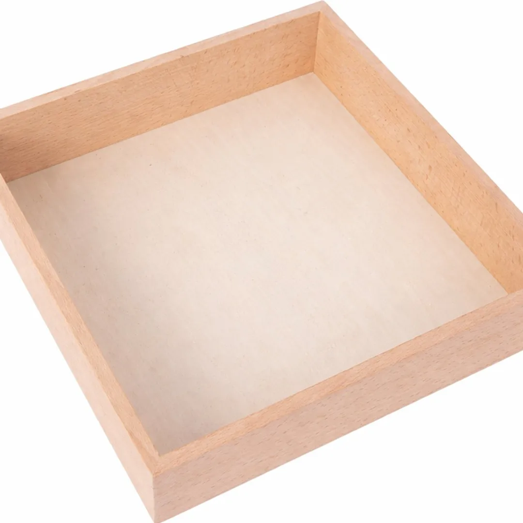 LiasToys Houten Sensory Speelbak 30x30cm - Montessori