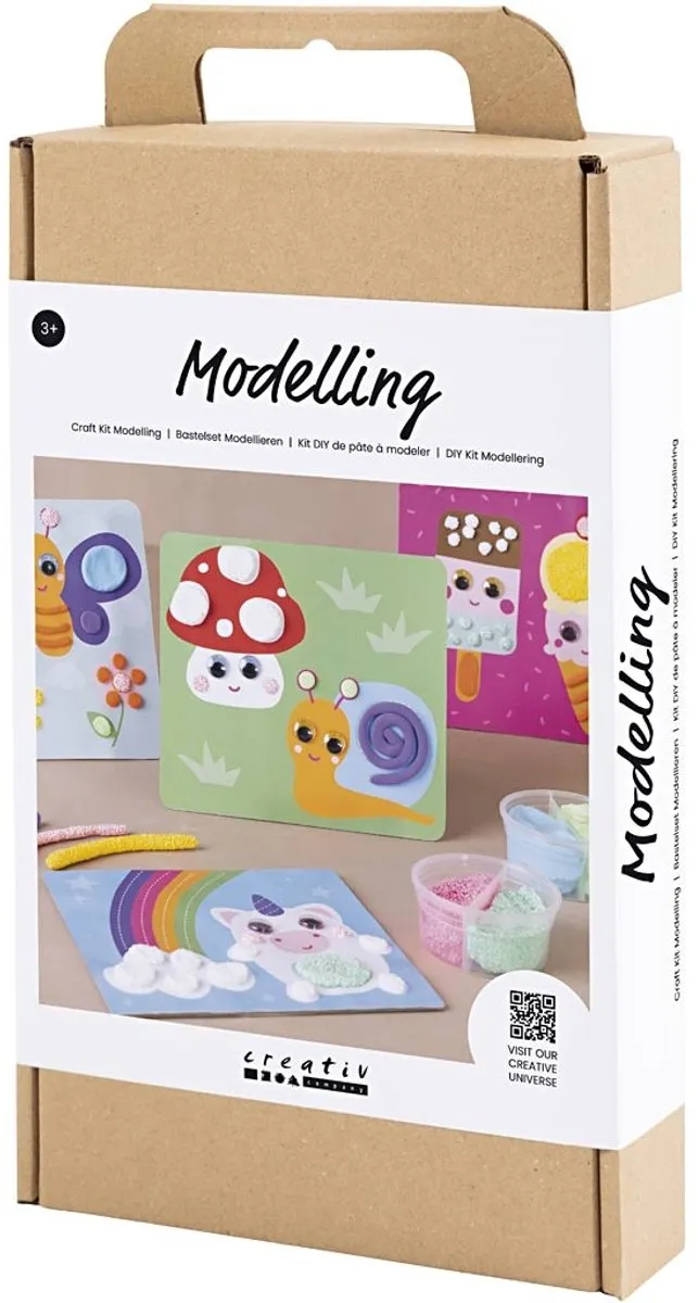 Creativ Company Startersset Boetseren & Schilderen - Meerkleurig