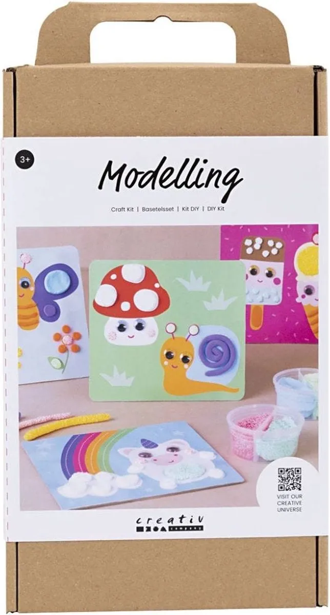 Creativ Company Startersset Boetseren & Schilderen - Meerkleurig