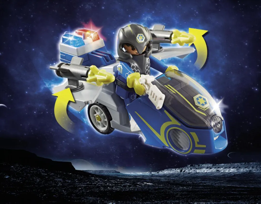 Playmobil Galaxy Police Motorfiets 70020 - Multicolor