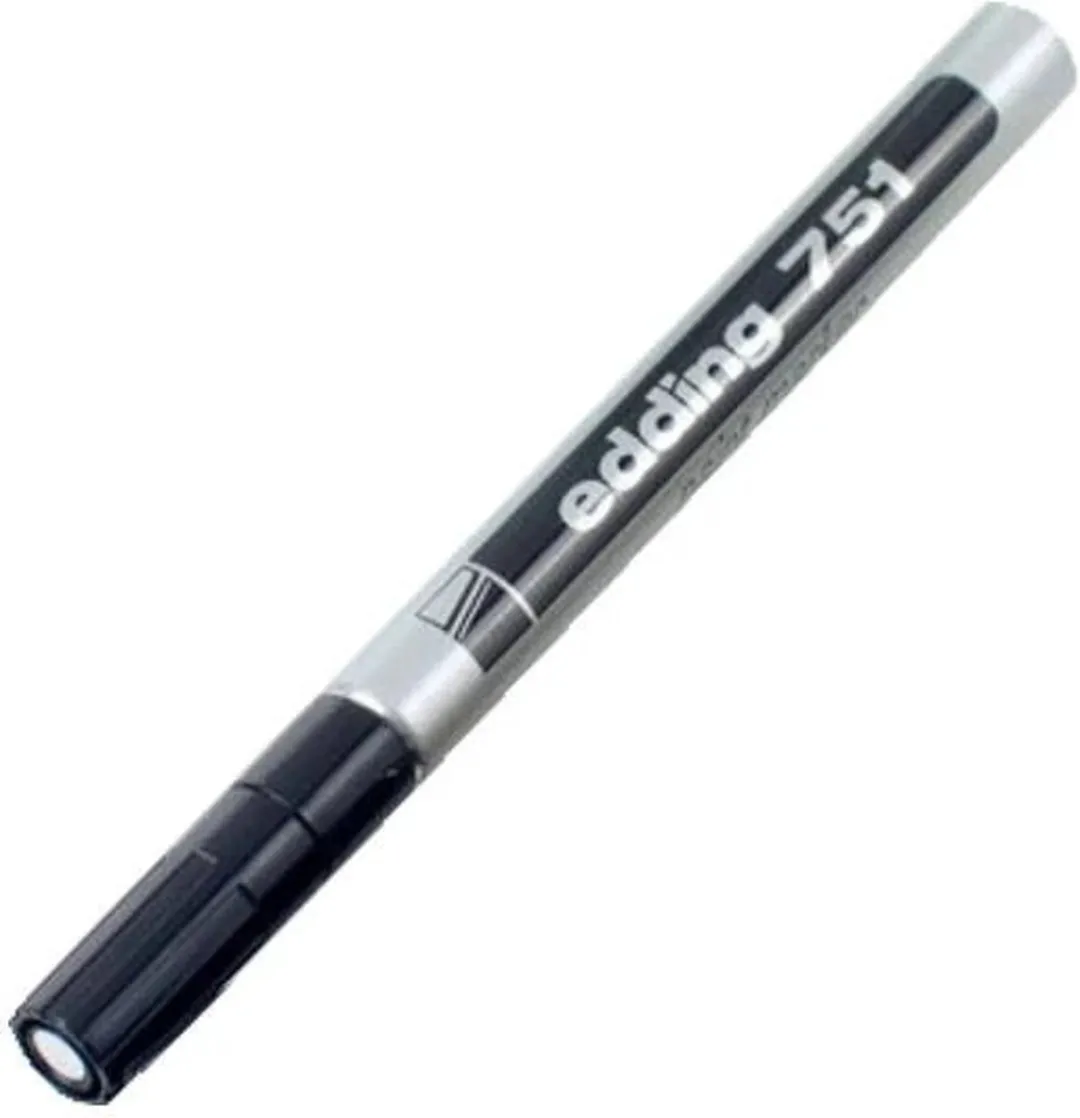 edding 751 Viltstift Lak Zilver - 100 Stuks