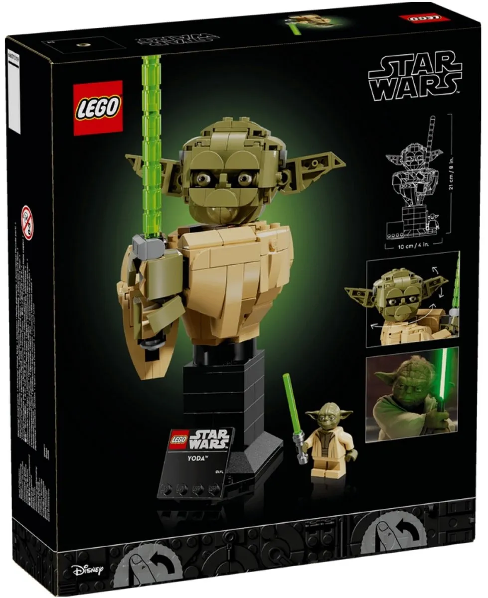 LEGO Star Wars Yoda Buste Bouwpakket 75438 - Meerkleurig