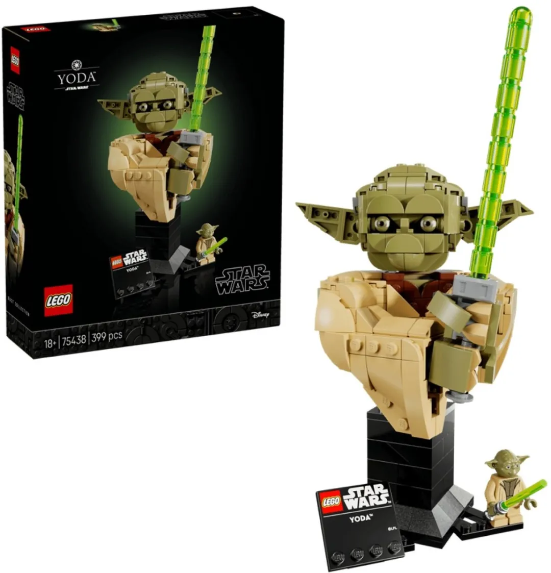 LEGO Star Wars Yoda Buste Bouwpakket 75438 - Meerkleurig