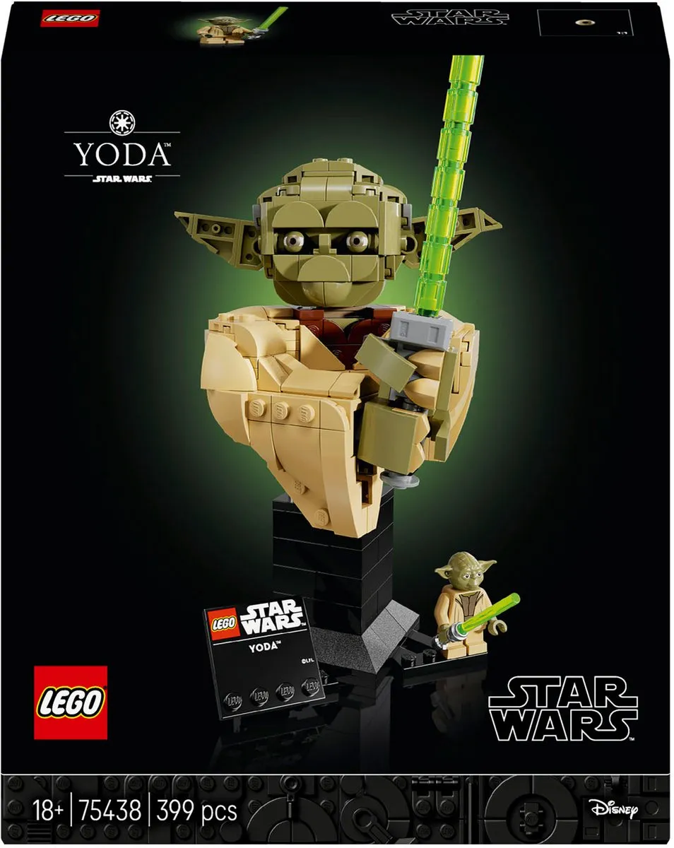LEGO Star Wars Yoda Buste Bouwpakket 75438 - Meerkleurig