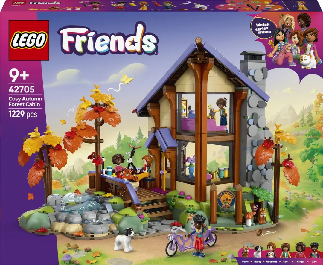 LEGO Friends Gezellige Boshut Herfst 42705 - 1229 Stukken