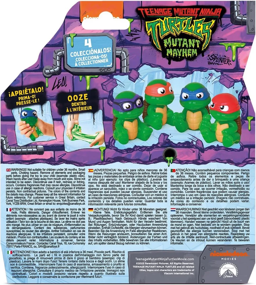 Asmodee Teenage Mutant Ninja Turtles Squishy Stressbal - Groen