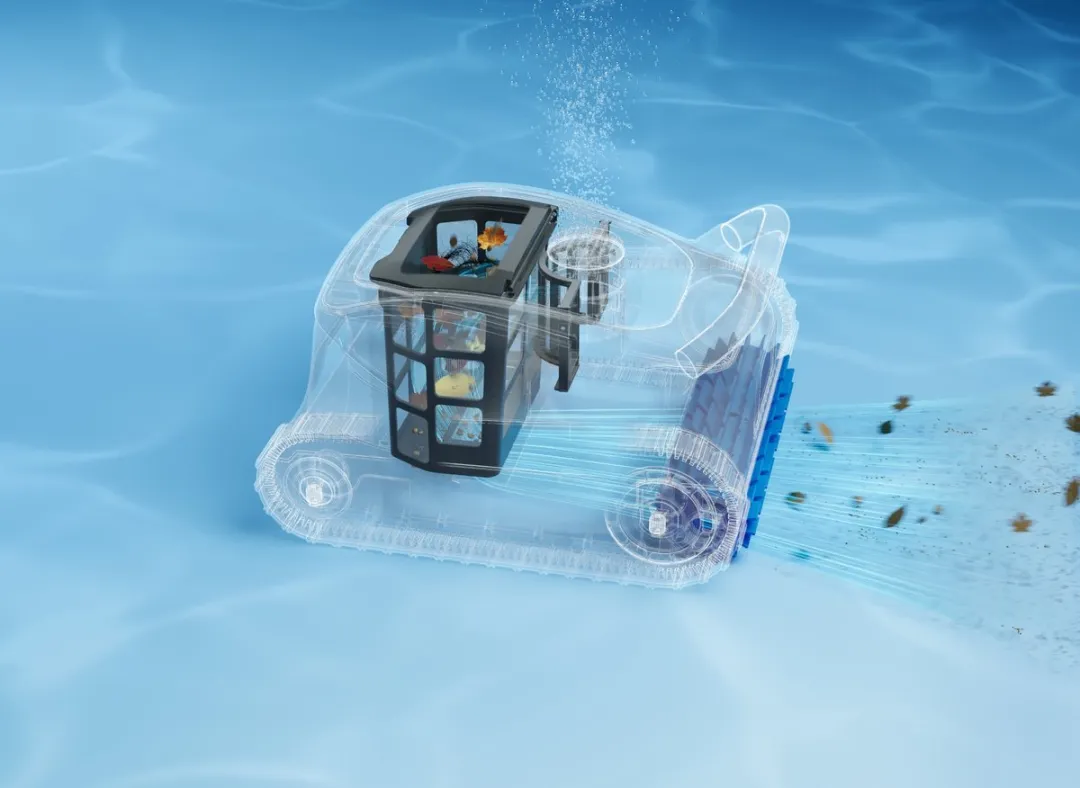 Mova Diver A10 Robotzwembadreiniger PIXZ5111 - 22.700L/u - 180m² - Grijs