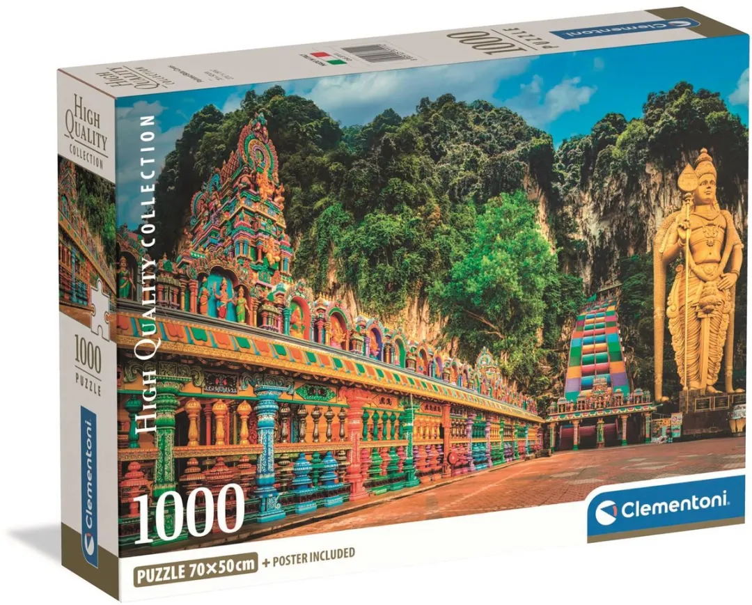 Clementoni Painted Batu Caves 1000 Stuks Puzzel - Meerkleurig