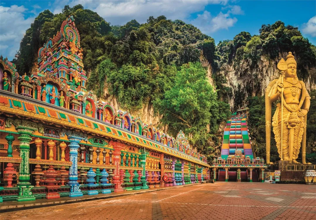 Clementoni Painted Batu Caves 1000 Stuks Puzzel - Meerkleurig