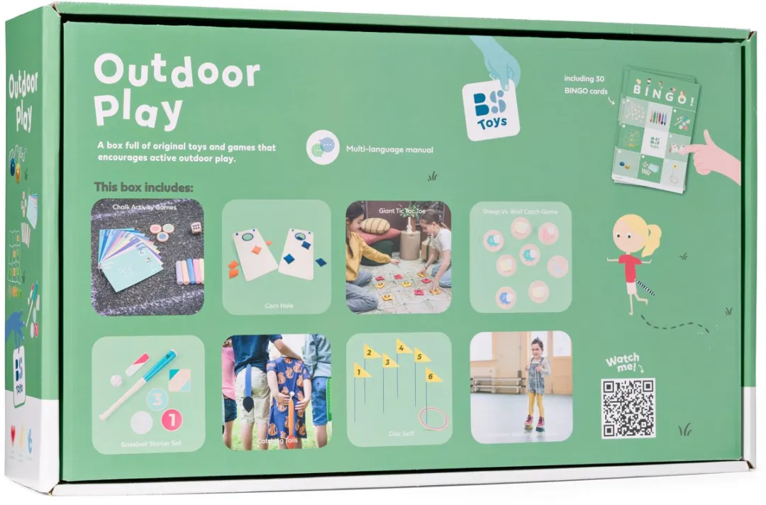 BS Toys Outdoor Play Spelbundel - 8 Spellen Meerkleurig