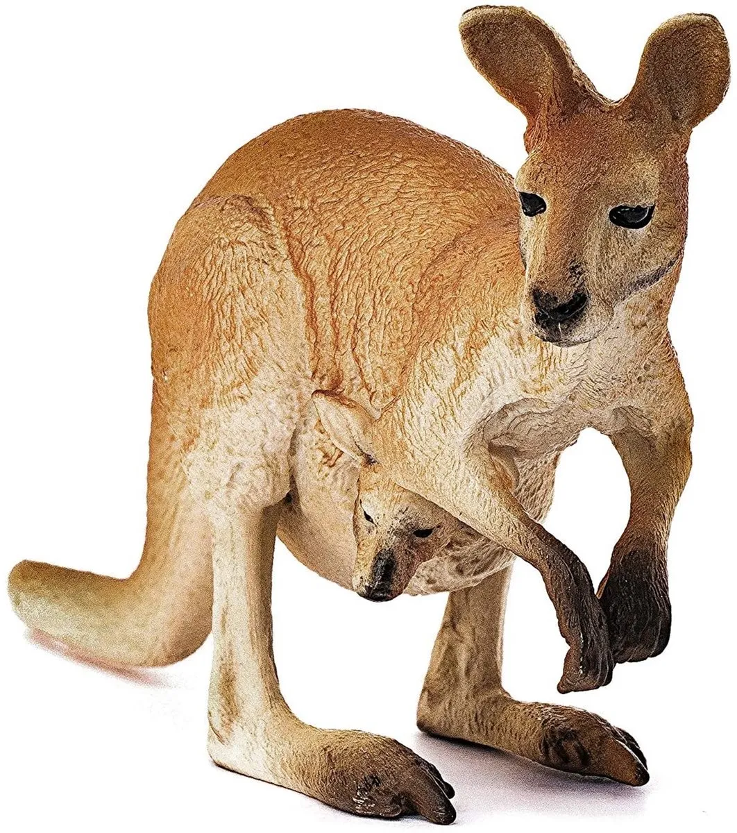 Schleich WILD LIFE Kangoeroe Speelfiguur 14756 - Bruin
