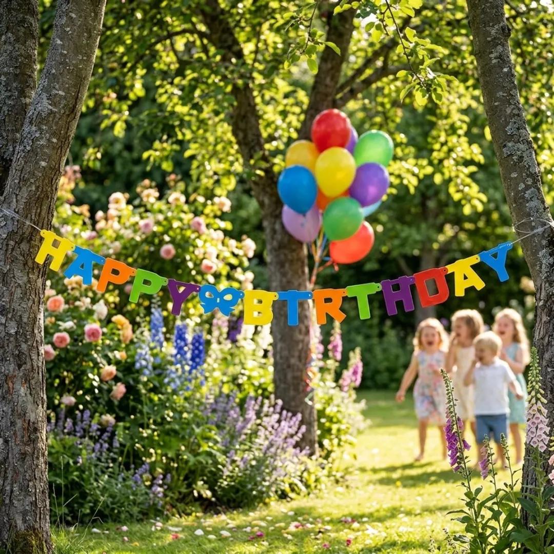 Eddy Toys Happy Birthday Letterslinger 146cm - Multicolor