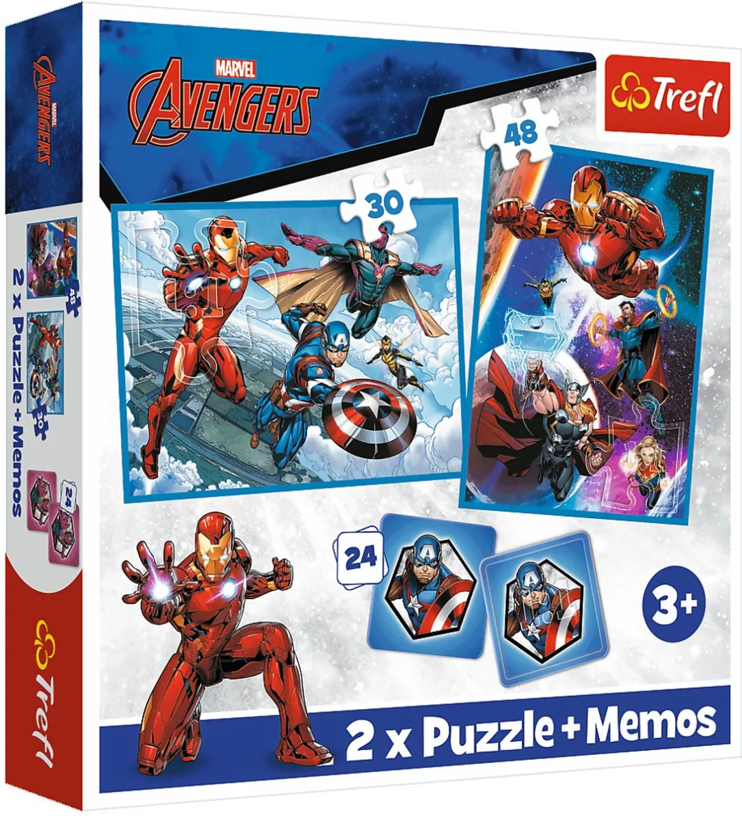Trefl Marvel Avengers Puzzle & Memory 48 Stuks