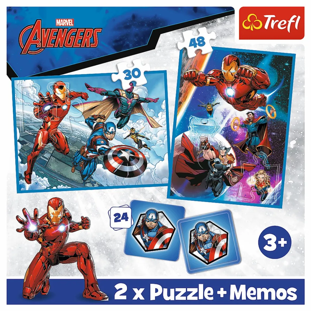 Trefl Marvel Avengers Puzzle & Memory 48 Stuks - Meerkleurig