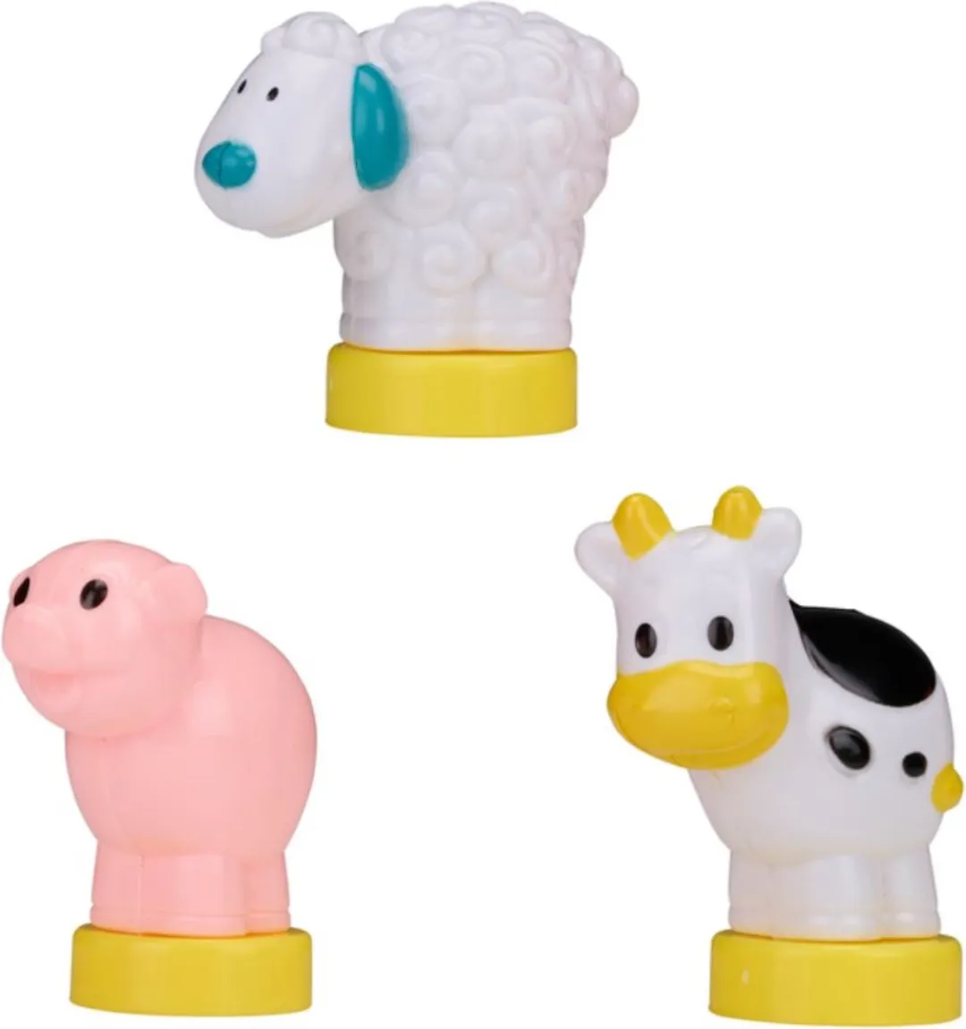 Eddy Toys Boerderijtrein met Geluid en Licht - Oranje