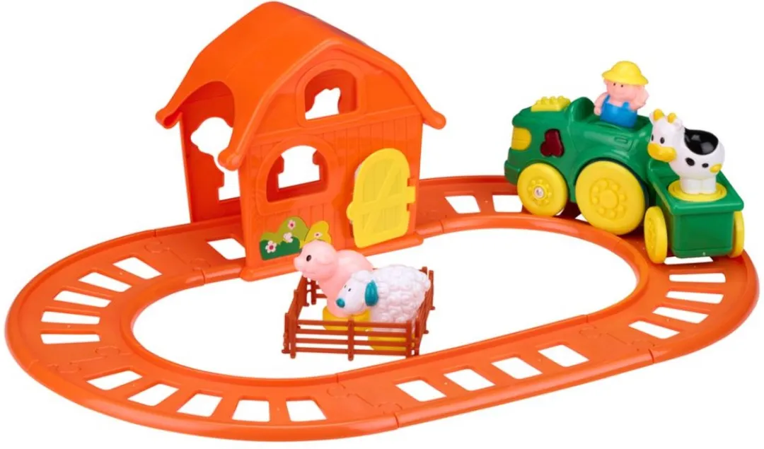 Eddy Toys Boerderijtrein met Geluid en Licht