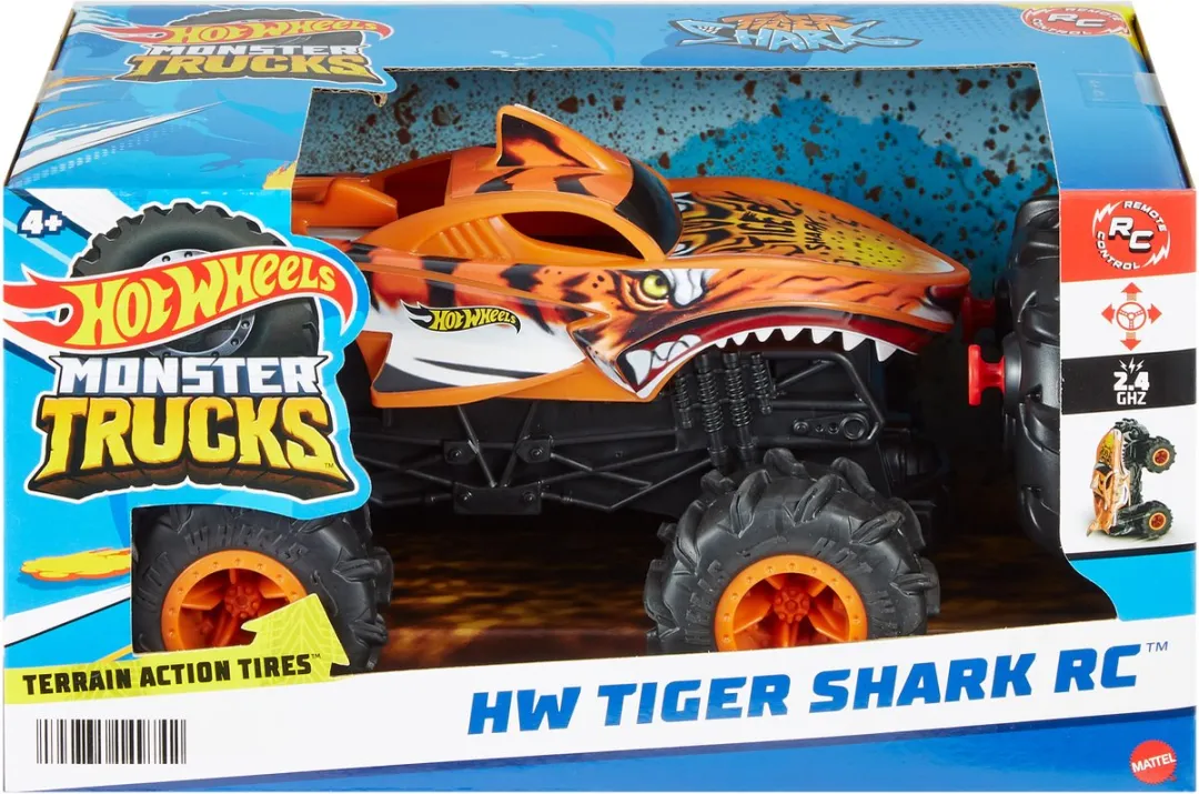 Hot Wheels HW TIGER SHARK Monster Truck RC - 2 AA