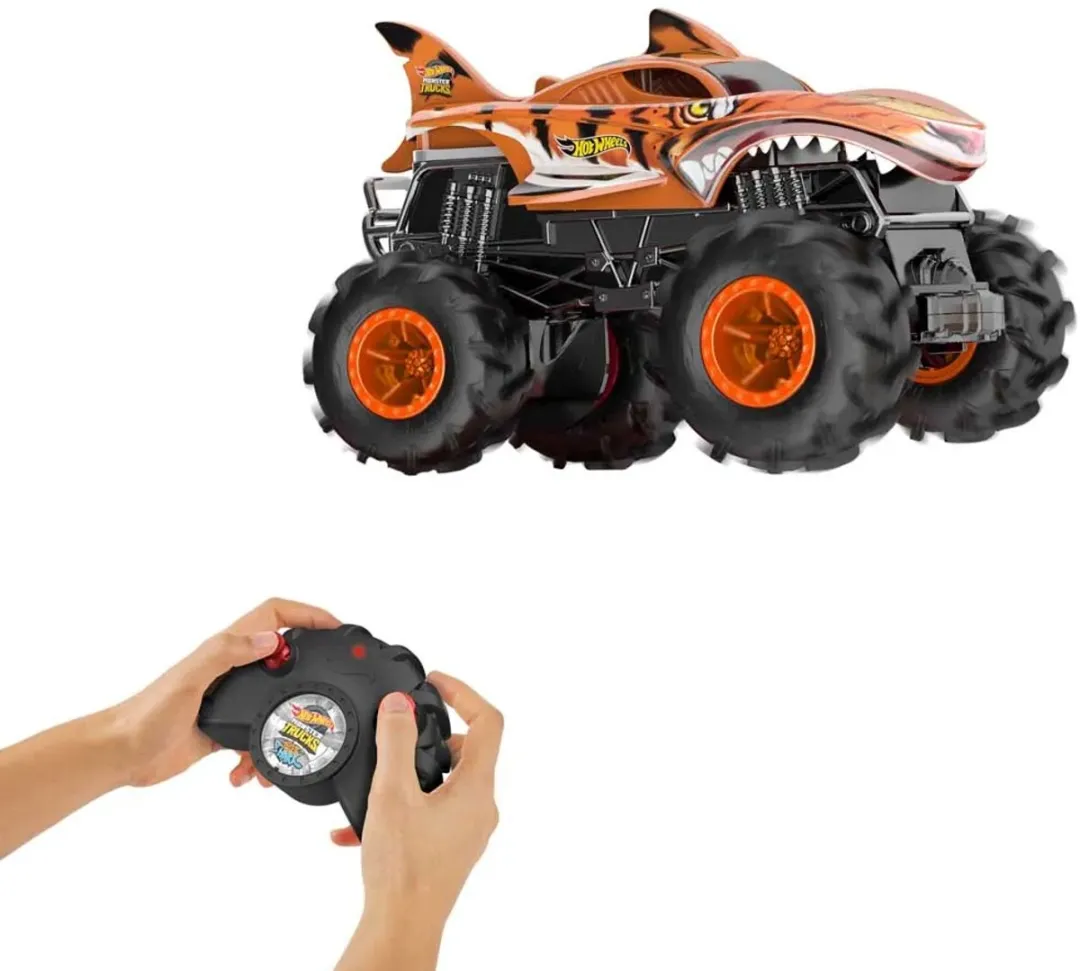 Hot Wheels HW TIGER SHARK Monster Truck RC - 2 AA