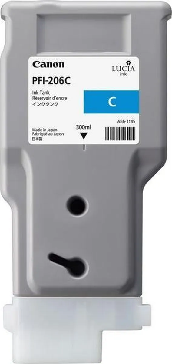 Canon PFI-206C Cyaan Inktcartridge 300ml