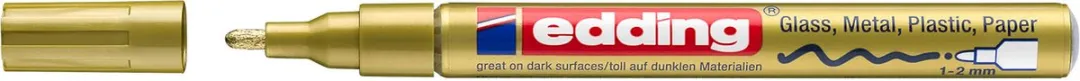 edding 751 CREATIVE Glanslakmarker - Goud