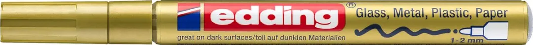 edding 751 CREATIVE Glanslakmarker - Goud