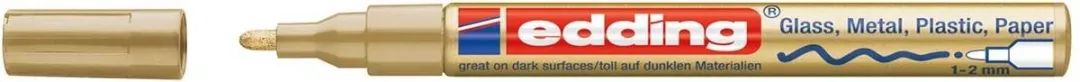 edding 751 CREATIVE Glanslakmarker - Goud