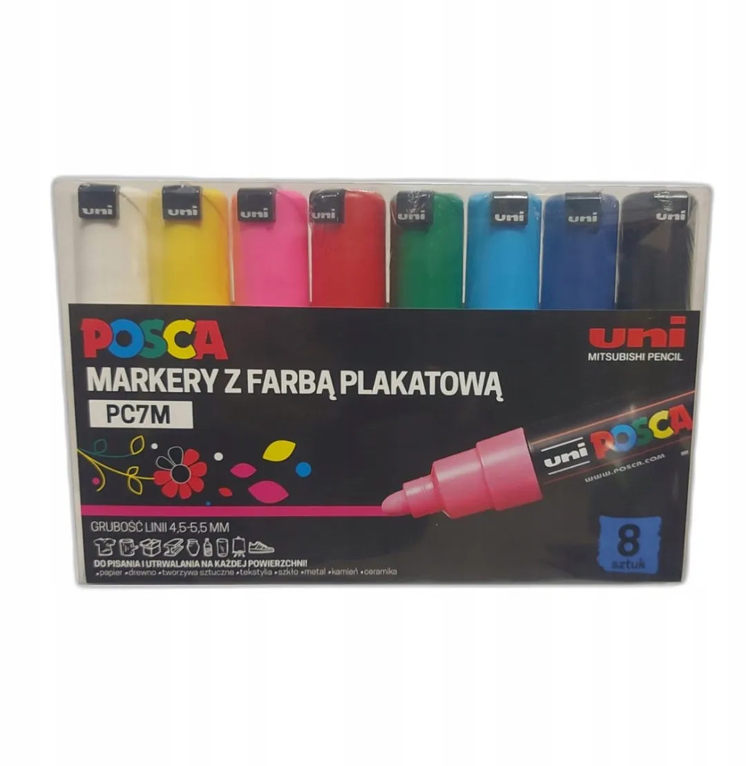 Posca PC-7M Markers - 8 Stuks Multicolor