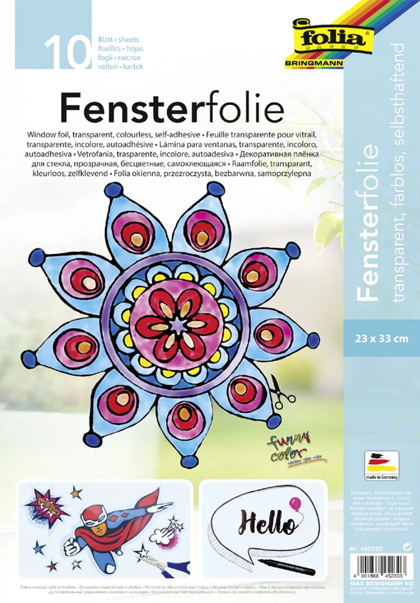 Folia Transparant Raamfolie 10 Stuks