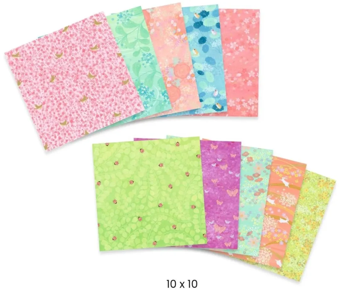 Djeco Haru Origami Papier - Multicolore