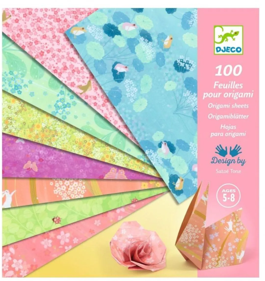 Djeco Haru Origami Papier - Multicolore