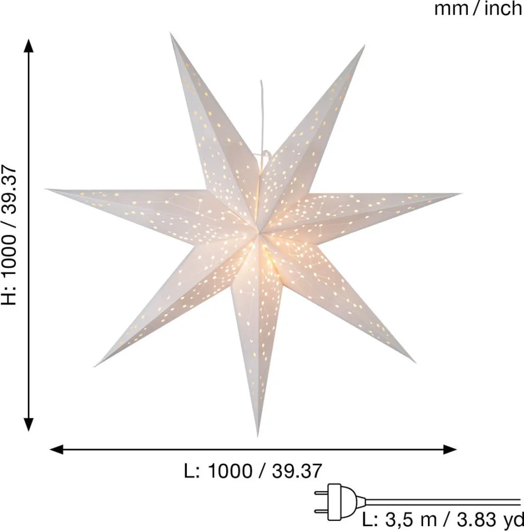Star Trading Kerstster Galaxy 3D - Ø100cm - Zilver