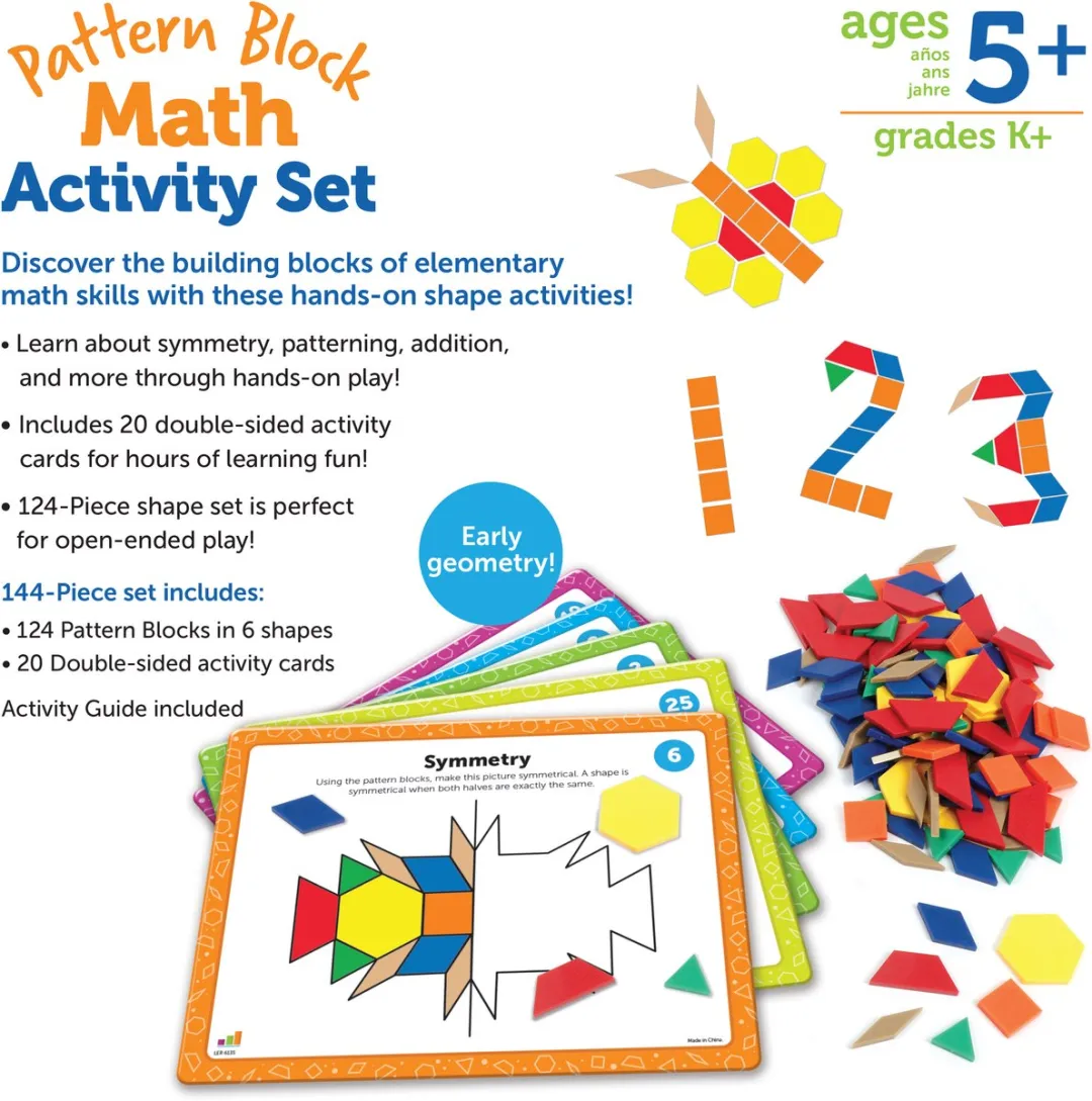 Learning Resources Pattern Blocks Rekenactiviteiten Set 950LER6135