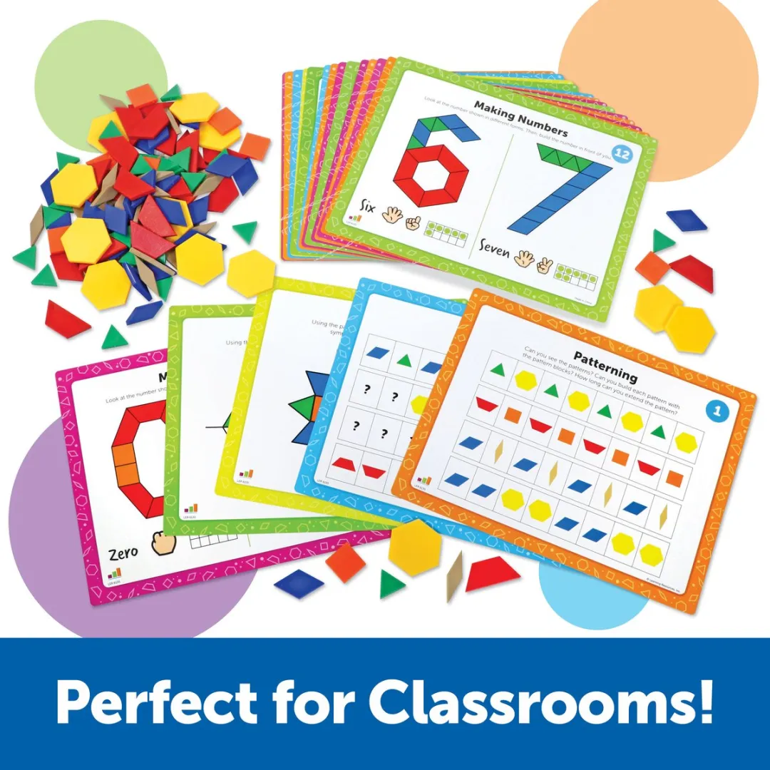 Learning Resources Pattern Blocks Rekenactiviteiten Set 950LER6135