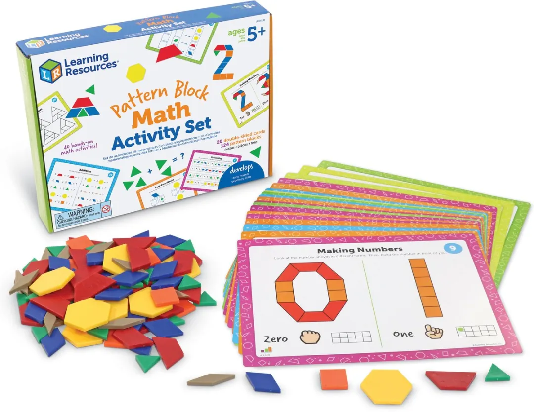Learning Resources Pattern Blocks Rekenactiviteiten Set 950LER6135