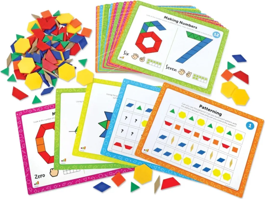 Learning Resources Pattern Blocks Rekenactiviteiten Set 950LER6135