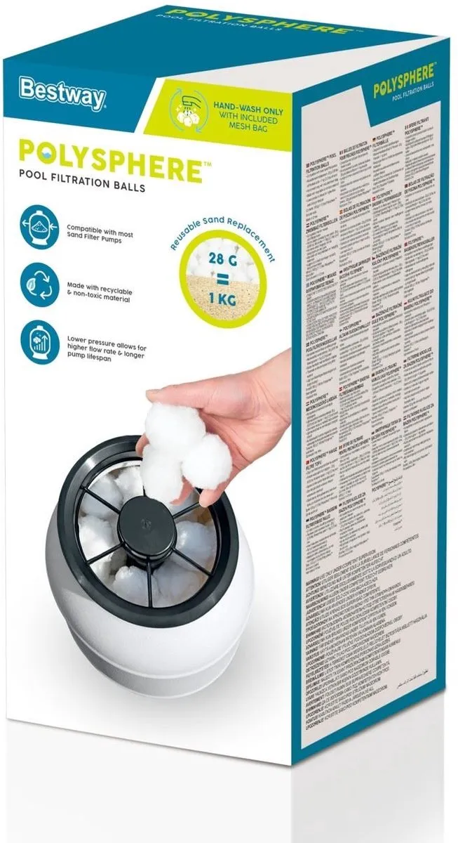 Bestway Flowclear Filtratieballen - Vervangt 36 kg zand