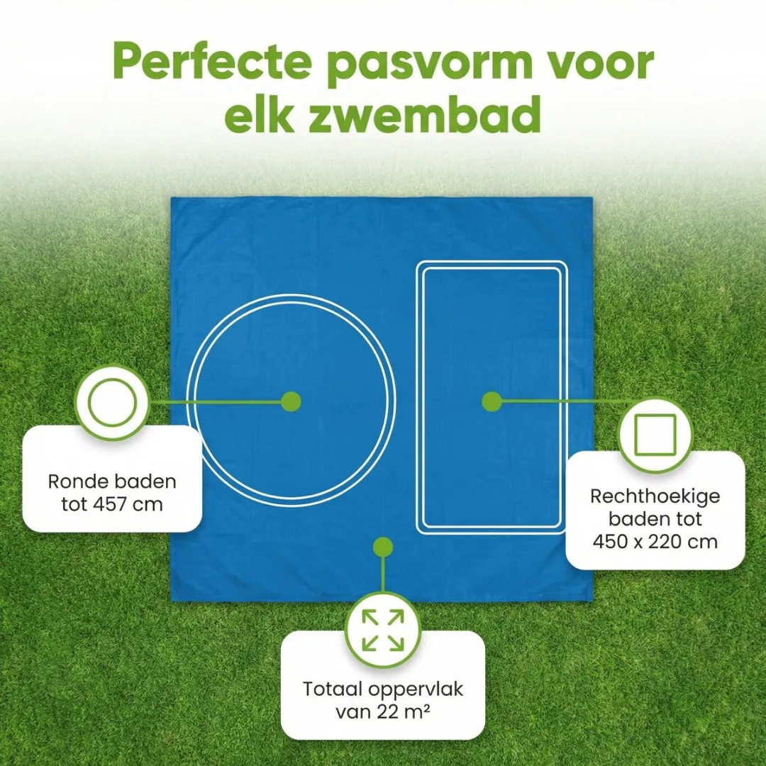 Intex Grondzeil 472x472cm - Blauw - MPN 28048