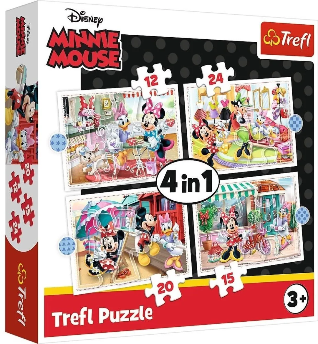 Trefl Minnie Mouse Puzzle 71 Stuks - 4-in-1 Set