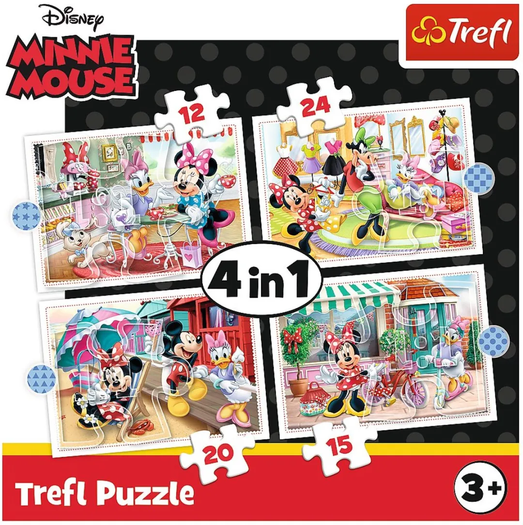 Trefl Minnie Mouse Puzzle 71 Stuks - 4-in-1 Set