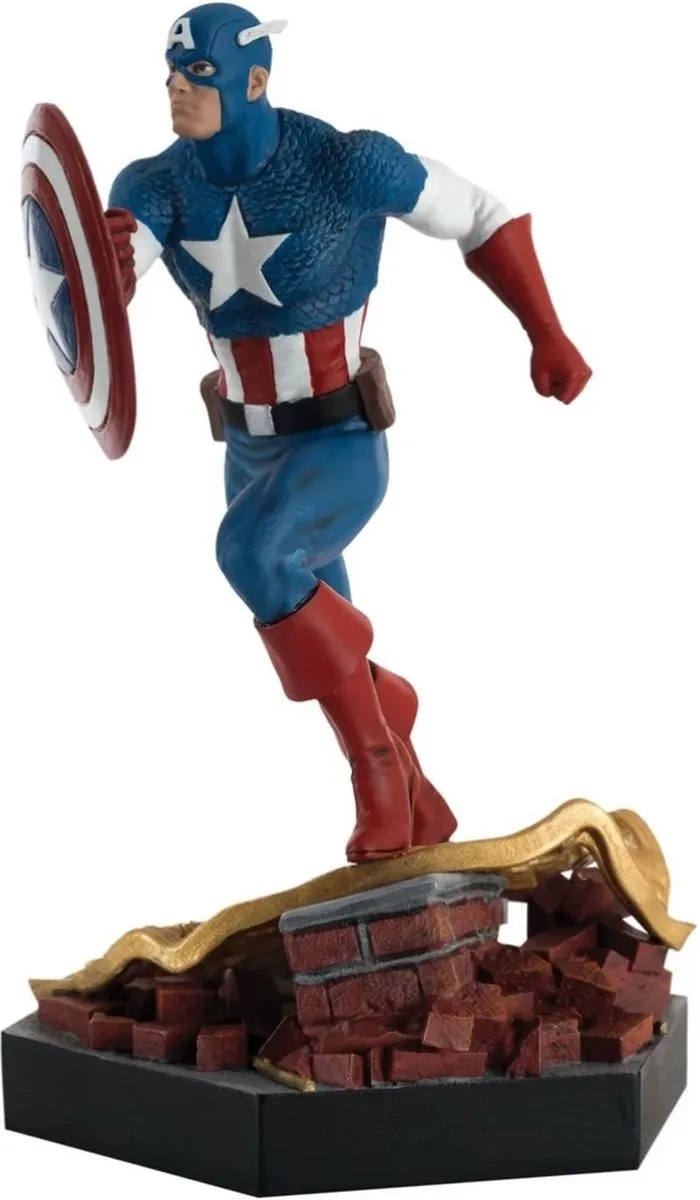 Marvel Captain America Resin Statue 13cm MVSEN002 - Multicolor