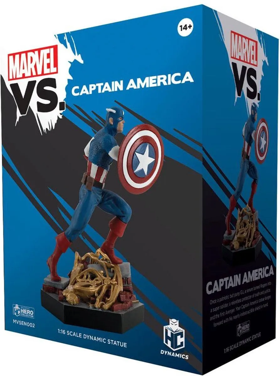 Marvel Captain America Resin Statue 13cm MVSEN002 - Multicolor