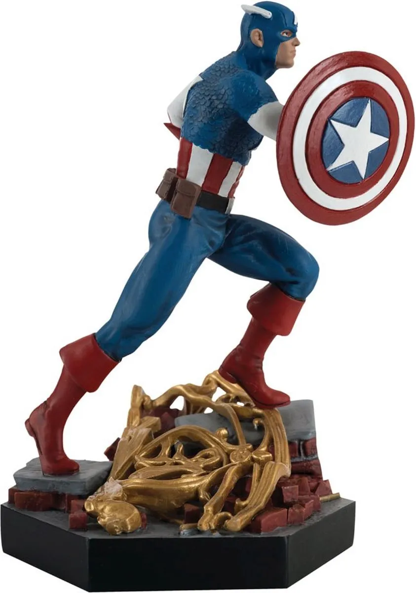 Marvel Captain America Resin Statue 13cm MVSEN002 - Multicolor