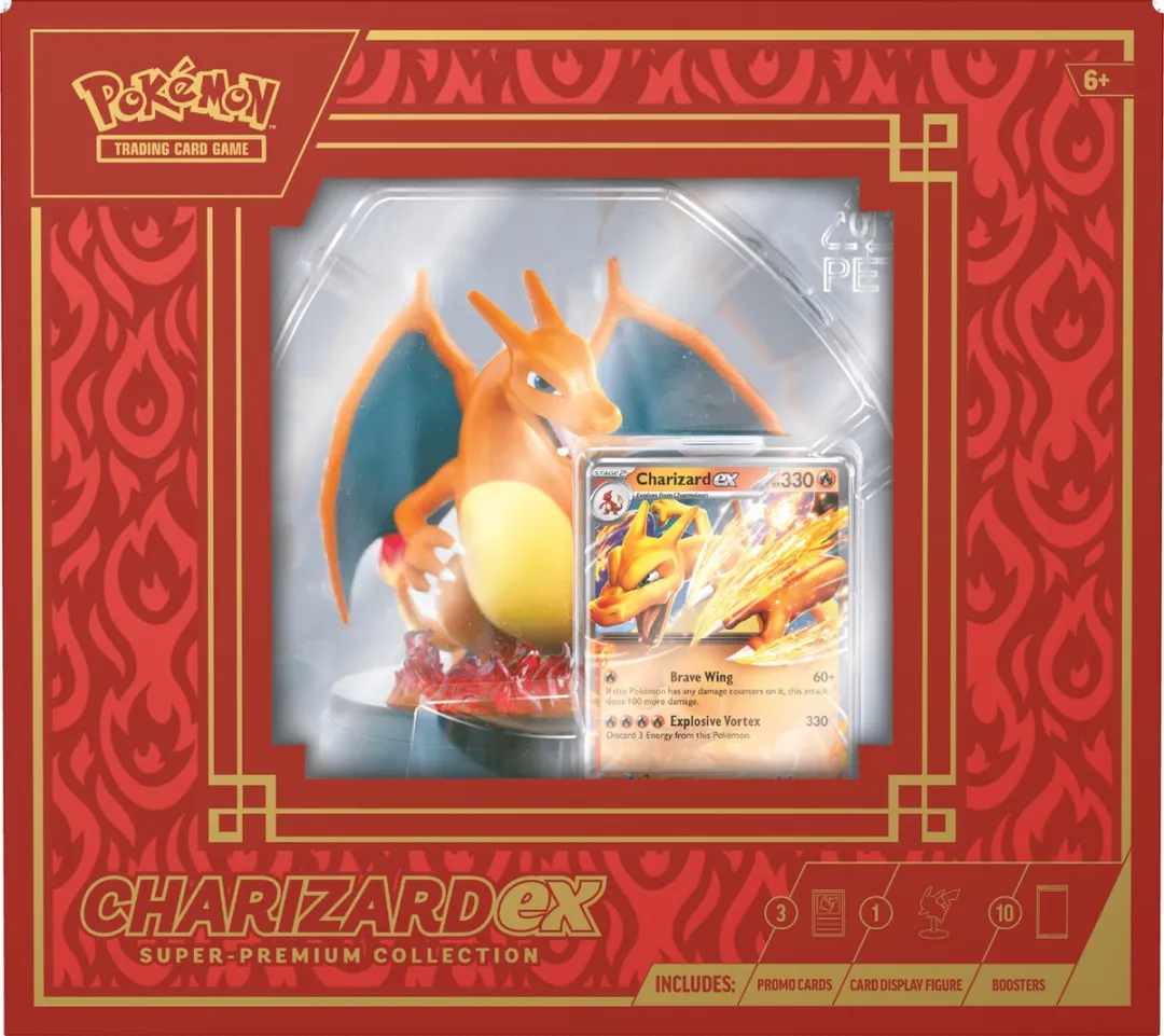 Pokémon Charizard ex Super Premium Collection - Trading Cards met figuur