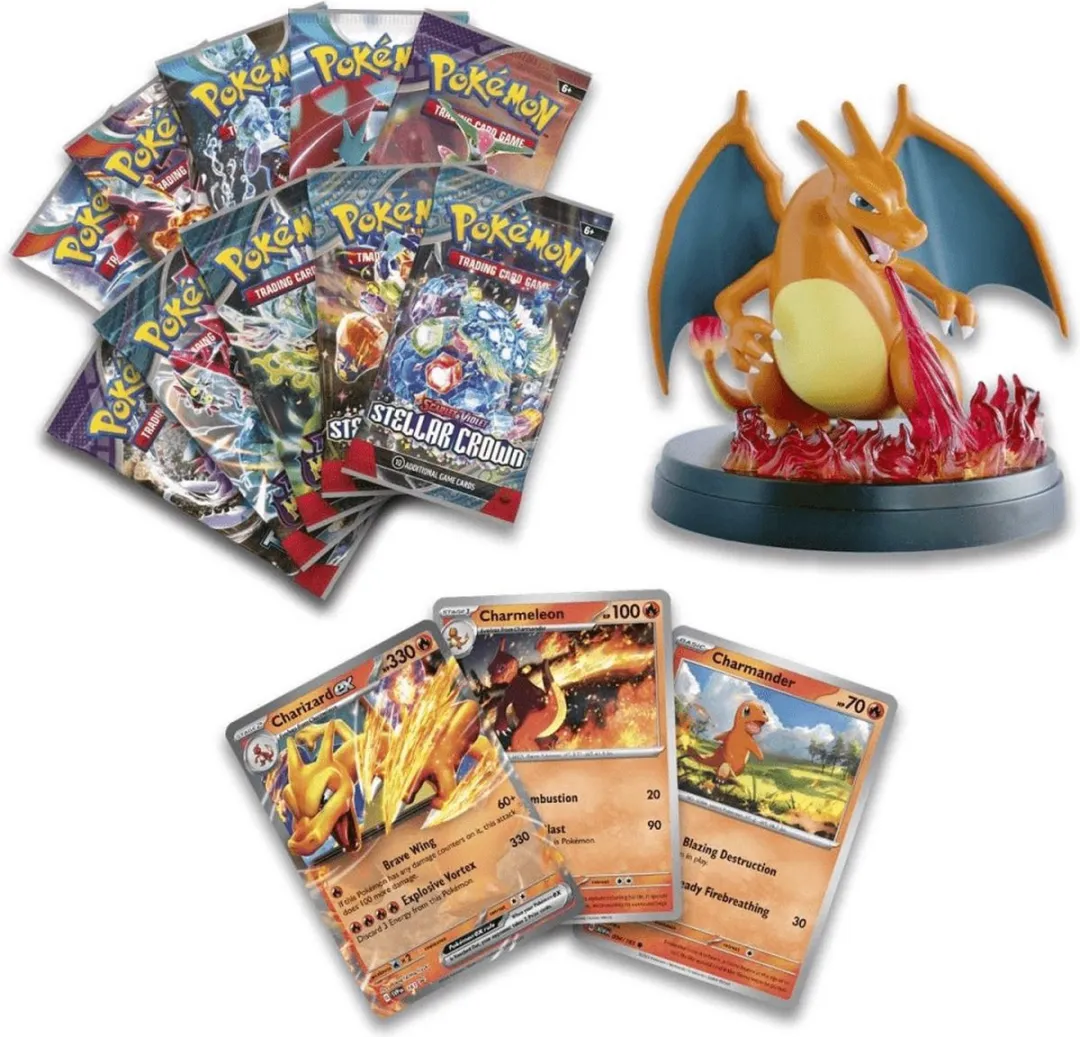 Pokémon Charizard ex Super Premium Collection - Trading Cards met figuur - afbeelding 6 van 6