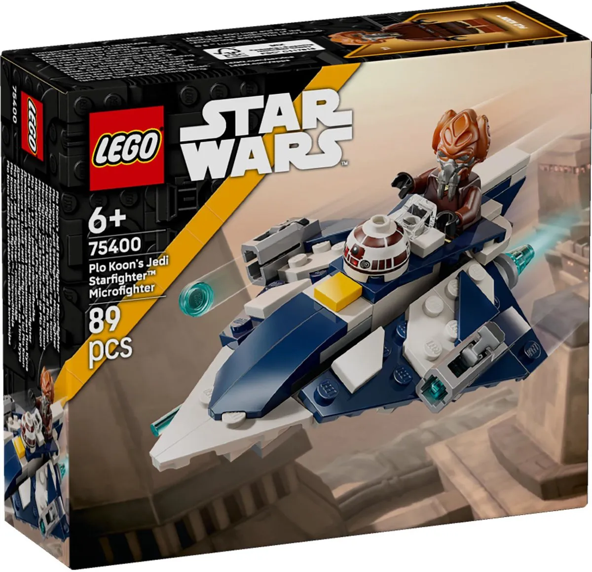LEGO Star Wars Plo Koons Jedi Starfighter Microfighter 75400 - Multicolor