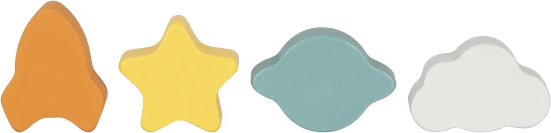 Tooky Toy Houten Activiteitenkubus Space Motoriek Speelgoed - Meerkleurig